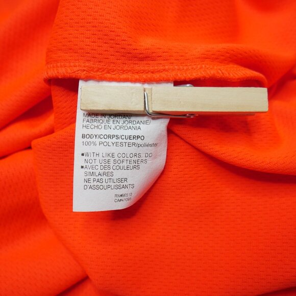 Under Armour Men's Tech Golf Polo Shirt Size 4XLT Neon Orange Heatgear NWT - Picture 6 of 6
